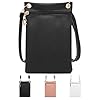 ZHITENG Borsa Porta Cellulare Tracolla, Borsa a Tracolla da Donna in Pelle PU con Cinghie Regolabili Staccabili Borsetta Porta Cellulare, per Gli Appuntamenti, Lo Shopping, Le Passeggiate (Nero)