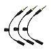 3 Pack Waterproof Audio Extension Adapter for Lifeproof Fre Nuud Case of iPhone 6/6 Plus, 6S/6S Plus 3.5mm Headphone Stereo Convert Cable Replacement AUX Wire