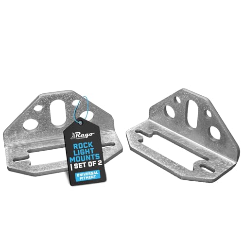 Rago Fabrication Rock Light Mount Compatible with Baja Designs Rock Lights, Aluminum Non-Magnetic Rust Free Mounts, Quick & Easy Installation, Made in the USA