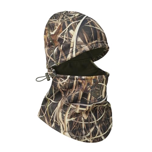 LOOGU Camo Balaclava for Hunting, Winter Balaclava Face Mask with Fleece One Size Loogu Grass