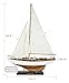 SAILINGSTORY Wooden Sailboat Decor Yacht Model Ship with Antique Finish Ivory