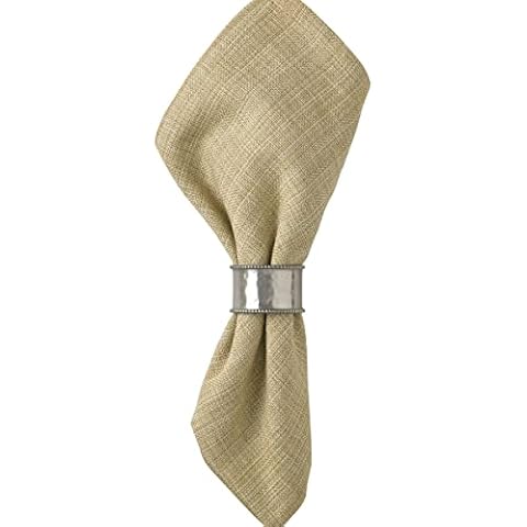 Park Designs Pewter Napkin Ring Set Cover