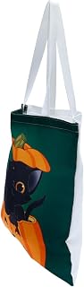 1Pc Bolsa De Lona Do Dia Das Bruxas Bolsas De Lona Bolsa De Lona Bolsa De Lona Lavável Bolsa Ecologicamente Correta Bolsas De Ombro Selvagem Bolsa De Compras Bolsas Femininas