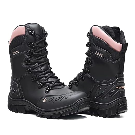 Bota Coturno Masculino Soldier Extralonga em Couro (Preta/Rosa, br_footwear_size_system, adult, numeric, numeric_37)