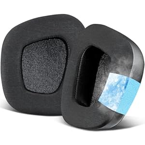 SOULWIT Earpads Replacement for Corsair Void/Void Pro/Void Elite/Surround Wired & Wireless RGB USB Gaming Headsets, Ear Pads Cushions with Noise Isolation Foam, Added Thickness (Void CG Black)