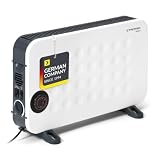 TROTEC Radiatore elettrico TCH 26 E – potenza termica 750 W / 1250 W / 2000 W – termoconvettore mobile, bianco