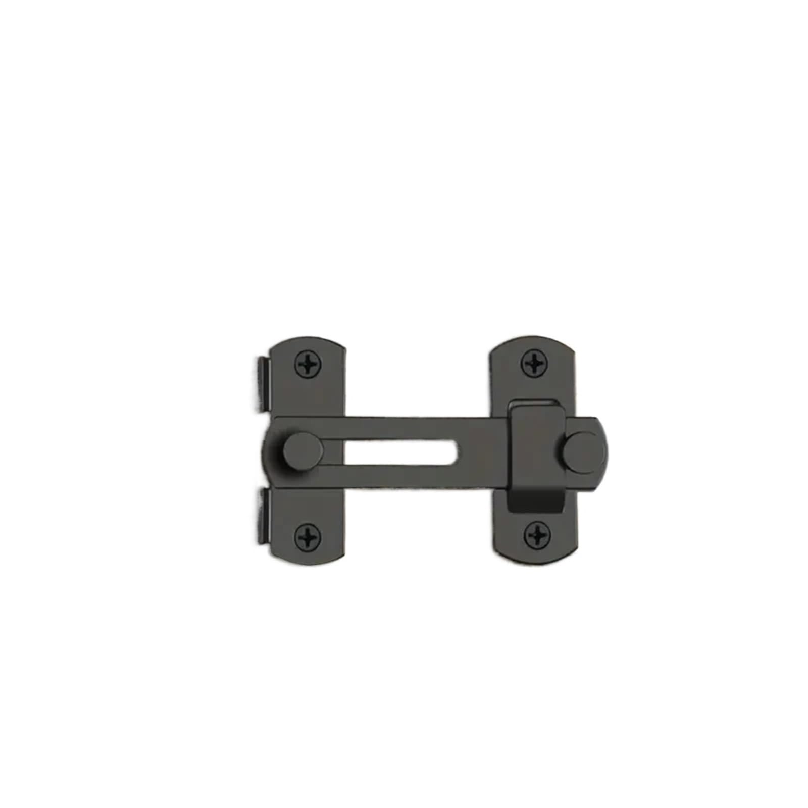 Gate Latch 4 Sets Door Lock Guard Latch Bolt 180 Degree Stainless Steel Toggle Latches Sliding Barn Locks Security Hardware(Silver)