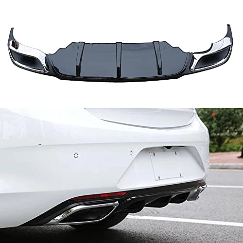 ABS Car Rear Bumper Rear Lip Diffuser Rear Spoiler, for Opel Insignia 2017-2019,Car Body Modified Accessories