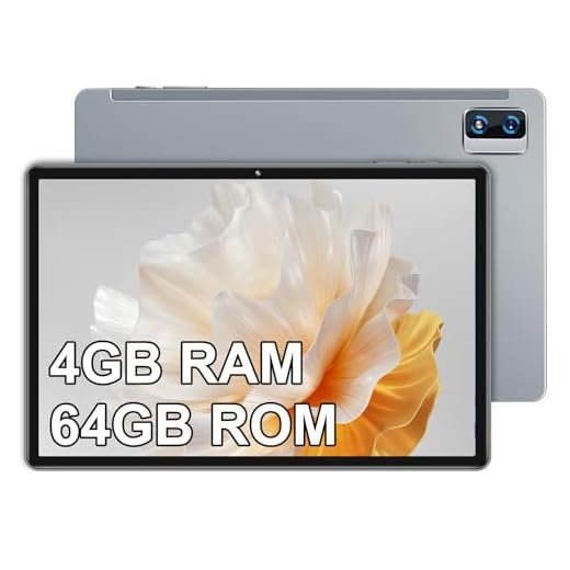 YESTEL Tablette 10 Pouces, Android Tablette Tactile Fines et Légères FHD IPS Octa-Core, 4 Go RAM+ 64 Go ROM Extensible jusqu'à 1TB, 8000 mAh| 5MP+13MP | Bluetooth, Gris étoilé