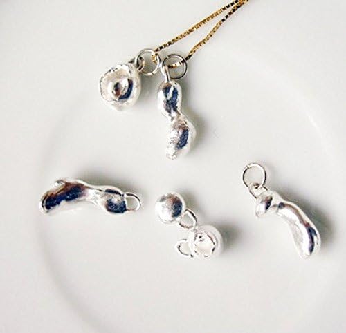 Nugget Charm. Fine Silver Organic One Of A Kind Piece. Silver Charm. Made to Order. Natural Occurring Shapes. Collectible Abstract Pendant.