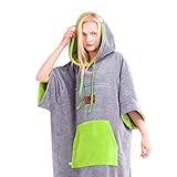 poncho toalla surf rip curl CÓMODO. Amplio, suave y cómodo para descansar y relajarse tras una sesión hardcore. Facilita el cambio de ropa y su embalaje para viajes. Bolsillos con cremallera y canguro para tu móvil y tarjetas. Hecho en Europa. Colores intensos duraderos.