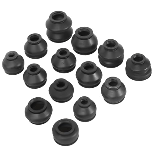 Ball Joint Dust Cover Kit - 14 Pcs Rubber Dust Boots for Ball Joints and Tie Rod Ends - Universal Fit,Easy Installation, Vehicle Maintenance Protection