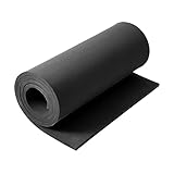 AMZQNART EVA Foam 10mm, Cosplay Foam Roll 16 x 59in (6.5sqft) Black, Suitable for Foam Cosplay Modeling, DIY Projects, Crafts, Ultra High Density 90 kg/m3.