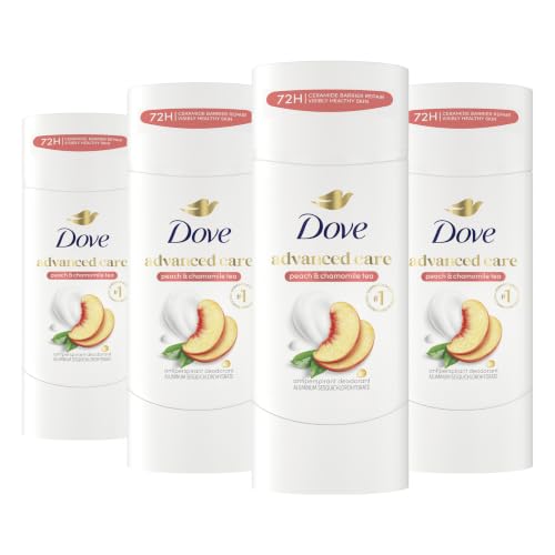 Dove Advanced Care Antiperspirant Deodorant Peach & Chamomile 2.6 oz 4PK