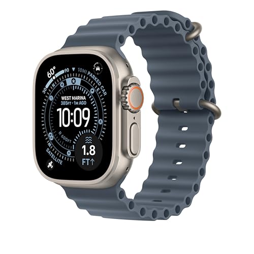 Image of Apple Watch Band - Ocean Band Extension - 49mm - Anchor Blue - Extra Large