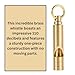 FUTURESTEPS Brass Whistles 4 Pack, Emergency Survival Whistles Loud Safety Whistles for Adults, Self-Defense Whistle for Outdoor Activities, Distress Signal, Emergency Whistle for Hiking, Survival