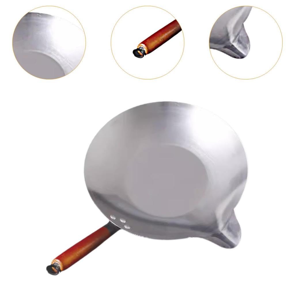 Casserole à Sucre, Casserole à Fondre, Poignée En Bois, Bec Verseur, En Métal, Idéale pour Les Fêtes D'anniversaire, Les Café, D