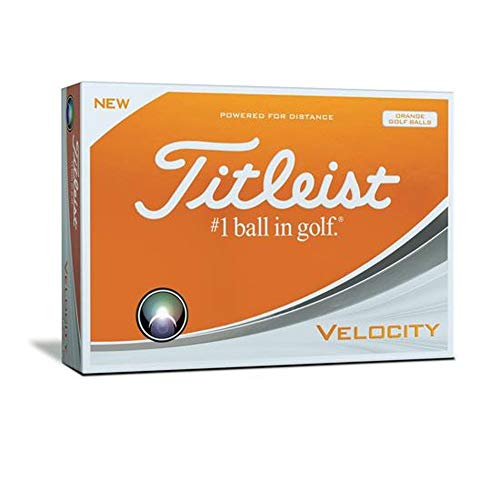 Titleist Velocity Golf Balls, Orange, Prior Generation (One Dozen)