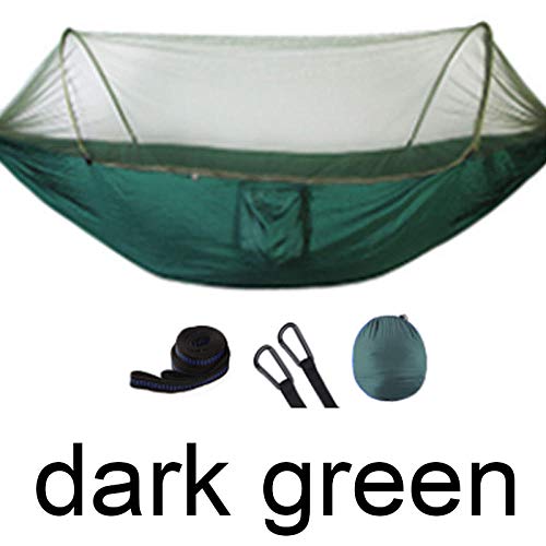 Hamac de camping avec moustiquaire en nylon double portable pour voyage