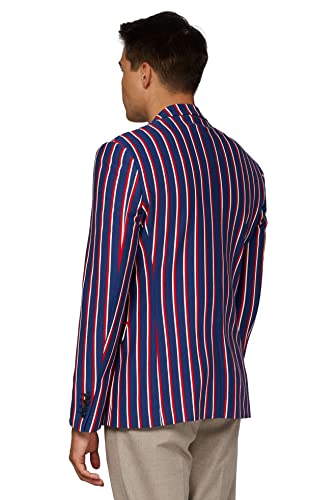 Opposuits Men's Tall Size Supportswear-Cheer Stripes-Cobalt Blue2