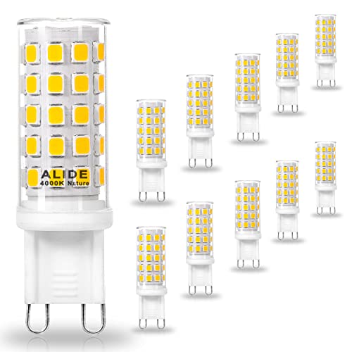 ALIDE G9 T4 5W Led Bulbs 4000K Natural White,50W 60W Halogen Equivalent