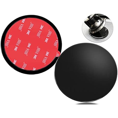 Paquete de 2 discos de montaje de almohadilla adhesiva para soporte de teléfono y GPS Cover