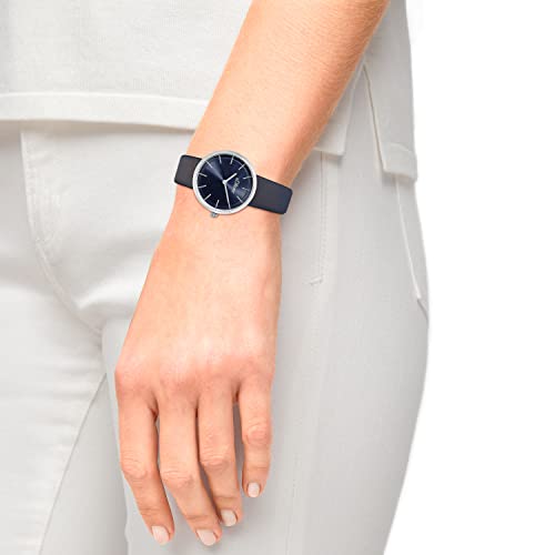 s.Oliver Armbanduhr Damen Quarzuhr Analog, mit Leder Armband, Schwarz, 5 bar Wasserdicht, Kommt in Uhren Geschenk Box, 2033557 – Ansicht 3