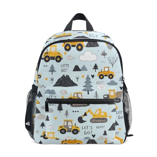 Sac à dos enfants pour l'école maternelle avec motif de camion résistant et léger