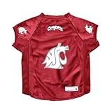 Littlearth NCAA Washington State Cougars Stretch Pet Jersey, Team Color, Big Dog