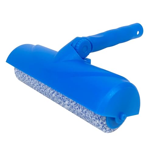Nichiyo 10 Inch Ceiling Paint Roller with Shield Roller and Shield with Adjustable Head Ceiling Paint Roller No DripRoller Without Splatter Paint Brush for Painting Ceilings Walls((EL01117))