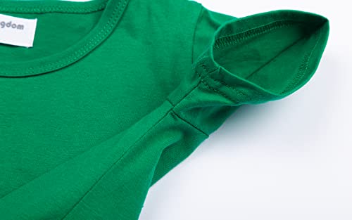 Mud Kingdom Little Girls Cotton Dress Short Sleeve Summer Casual Dress for Girls Plain4