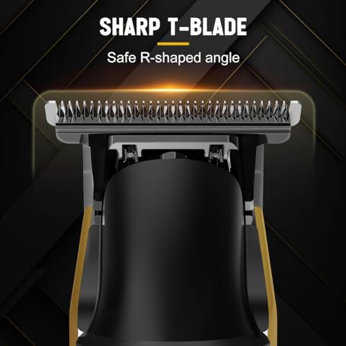 Image of Hatteker Foil Electric Razor Men's Shaver T-blade Trimmer Beard Clipper Hair Clipper LED Display Waterproof Kit 2 in 1
