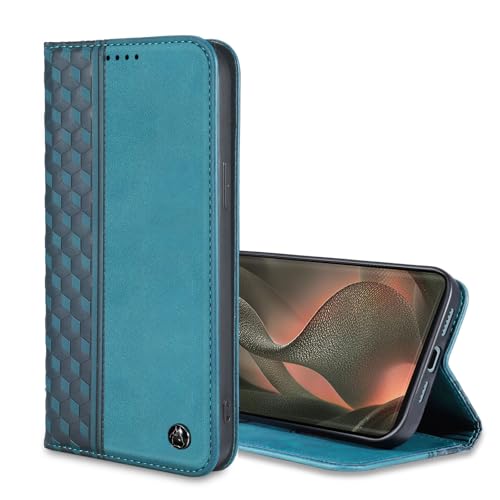 Image of Wallet Case for Motorola Edge 2025 6.7 inch - Moto Edge 2025 Flip Case [Strong Magnetic] PU Leather Folio Case with Card Holder Kickstand Protective Phone Cover - Green