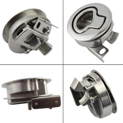 Loquet de trappe de bateau robuste ajustement rond finition noire - 7