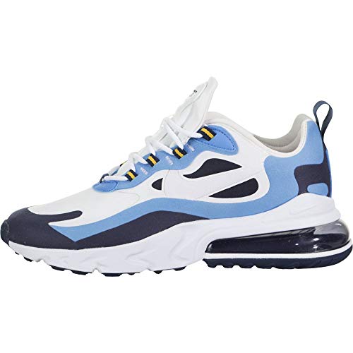 Ammortizzazione Nike Air Max 270 React Men\'s Shoe, Scarpe da Corsa Uomo, White/White-Midnight Navy, 40.5 EU