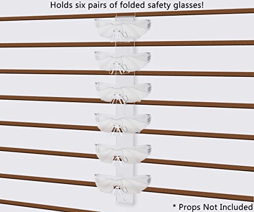 Marketing Holders Six Tier Slatwall Triple Eyeglasses Rack Sunglasses Display Eyewear Boutiques Collections Closet Organization Optometrist Offices Readers Organizer Acrylic #TOP2