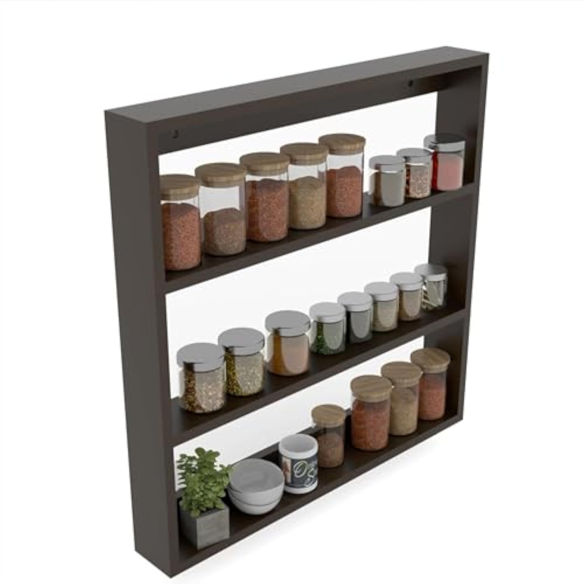 3-Tier Multi-Function Wall Shelf for Kitchen & Decor