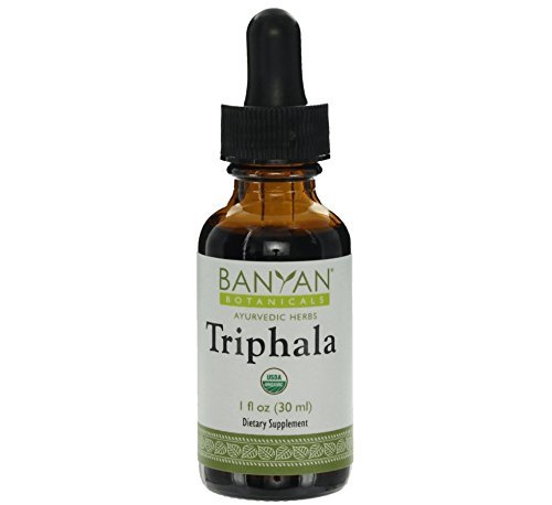 Banyan Botanicals Triphala Liquid Herbal Extract – Organic Triphala Extract with Amla, Haritaki & Bibhitaki – for Daily Detox, Regularity & Rejuvenation* – 1oz. – Non-GMO Sustainably Sourced Vegan