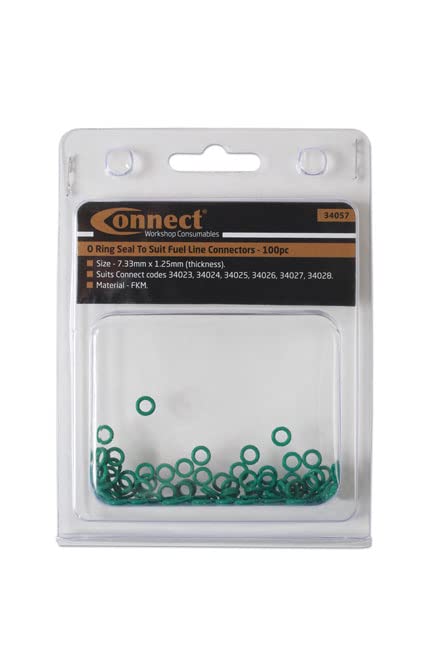 Joints toriques pour raccords de conduite de carburant auto : pochette de 100 pièces 34057