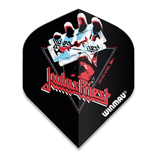 Winmau Judas Priest Rock Legends 100 Micron Strong Standard Dart Flights (3 Sets - 9 Flights)