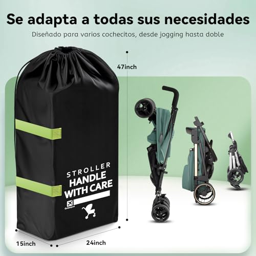 Miniatura 4 de Guisapue Bolsa De Transporte Stroller, Gran Capacidad Comercio Aviones De Protección, Carrito De Bebé Permanente Cubierta Protectora Aircraft Buggy Accesorios Para Cybex Maxi Hack Joie, Gifts For New