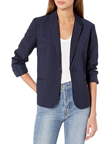 cupcakes and cashmere Women's Siri Rolled Sleeve Blazer, Night Sky, Extra Small
