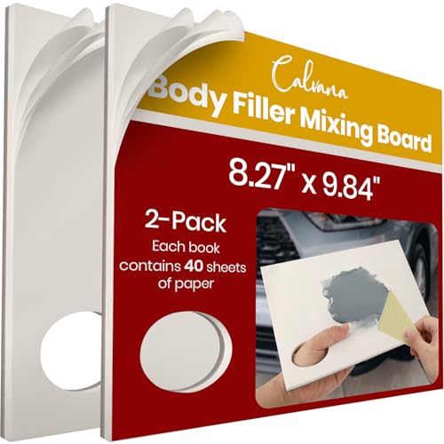 Calvana Car Body Filler Repair Kit Includes Multi-Layered Disposable Paper