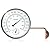 MEASURETOOL Dial 6" Brass Swivel Thermometer Indoor Outdoor Thermometer with Large Display for Home, Patio, and Greenhouse, Window Thermometer with Humidity (6inch Thermo&Hygrometer)