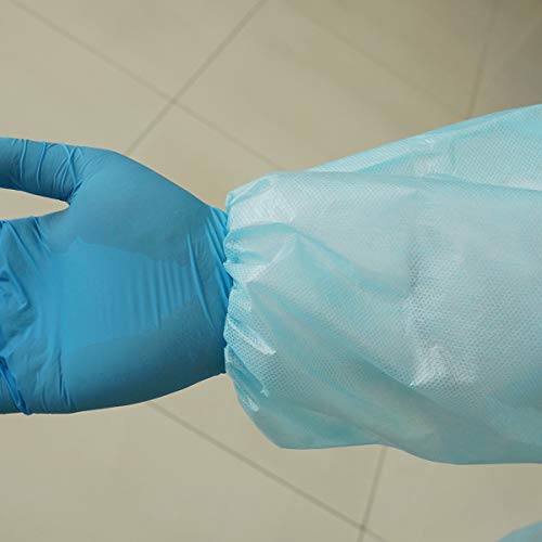 AAMI Level 3 Disposable Non-Surgical Isolation Gown, SPP+PE coating, 45g, Full Coverage, Elastic Cuff, Color Random.100pcs/carton(10 Pack10 Each)