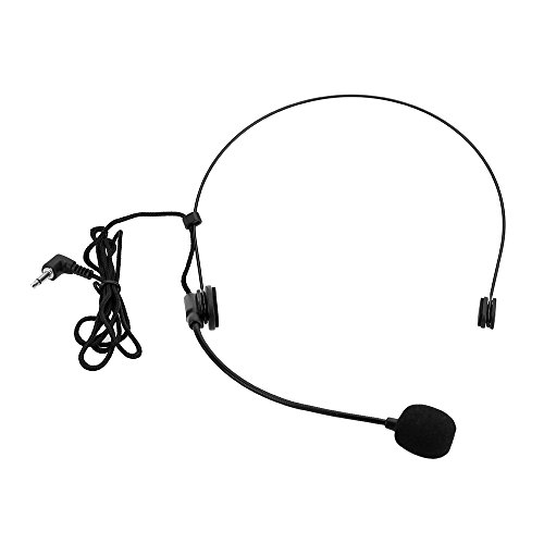 Andoer Uni-Directional Head-mounted Headworn Headset Microphone Mic Flexible Wired Boom for Voice Amplifier Amp Loudspeaker