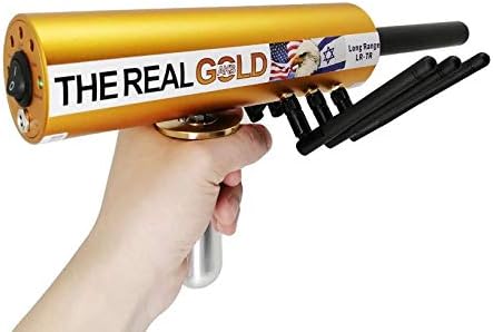 Adults Metal Detector Detecting with High Sensitivity, AKS Long Range Metal Finder 6 Antennas Plastic Carry Case for Gold Silver Gem Diamond Pinpoint