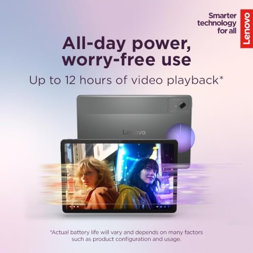 Image of Lenovo 11″ Idea Tab, 2.5K Touchscreen, 90Hz, MediaTek Dimensity 6300, 4GB RAM 192 GB Storage(128GB UFS+64GB SD Card), Integrated Arm Mali-G57 MC2, Lightweight Tablet for Study & Entertainment