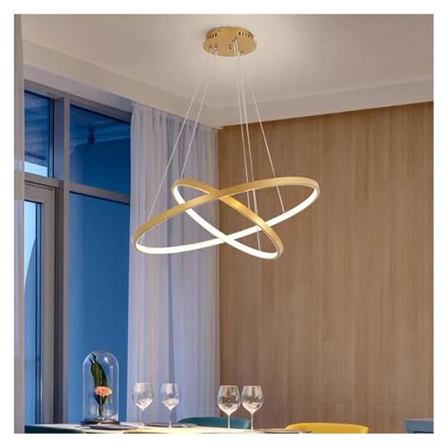 Plafonnier lustre de plafond LED moderne or 60-80 cm pour éclairage intérieur