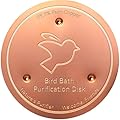 Bird Bath Purification Copper Disk Keep Bird Bath Clean, Mellbree 0.6mm 99.99% Pure Copper Cleaning Disk for Physical Safe Clean Water All-Season, Universal Fit for Outdoor Birdbaths, Bowl
